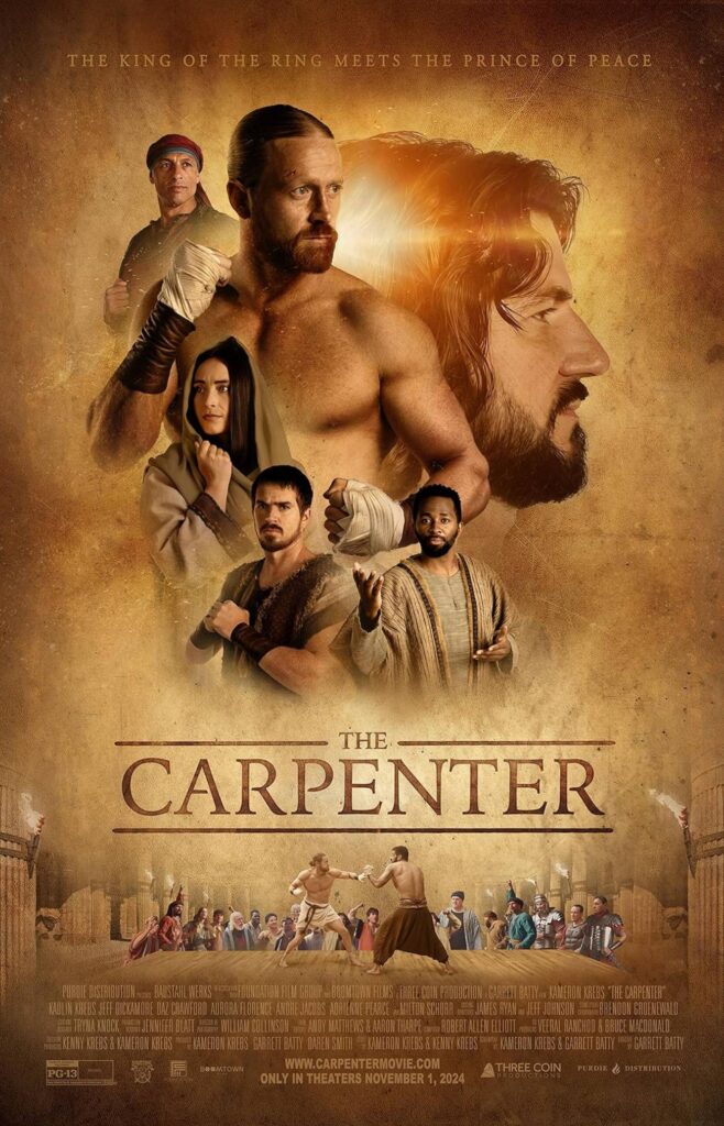 Pôster do filme 'The Carpenter' com personagens históricos.