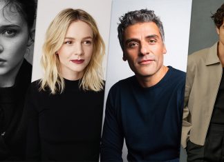 ‘Treta’: Cailee Spaeny, Carey Mulligan, Oscar Isaac e Charles Melton serão os protagonistas da 2ª temporada Quatro pessoas com expressões variadas, em retratos coloridos.