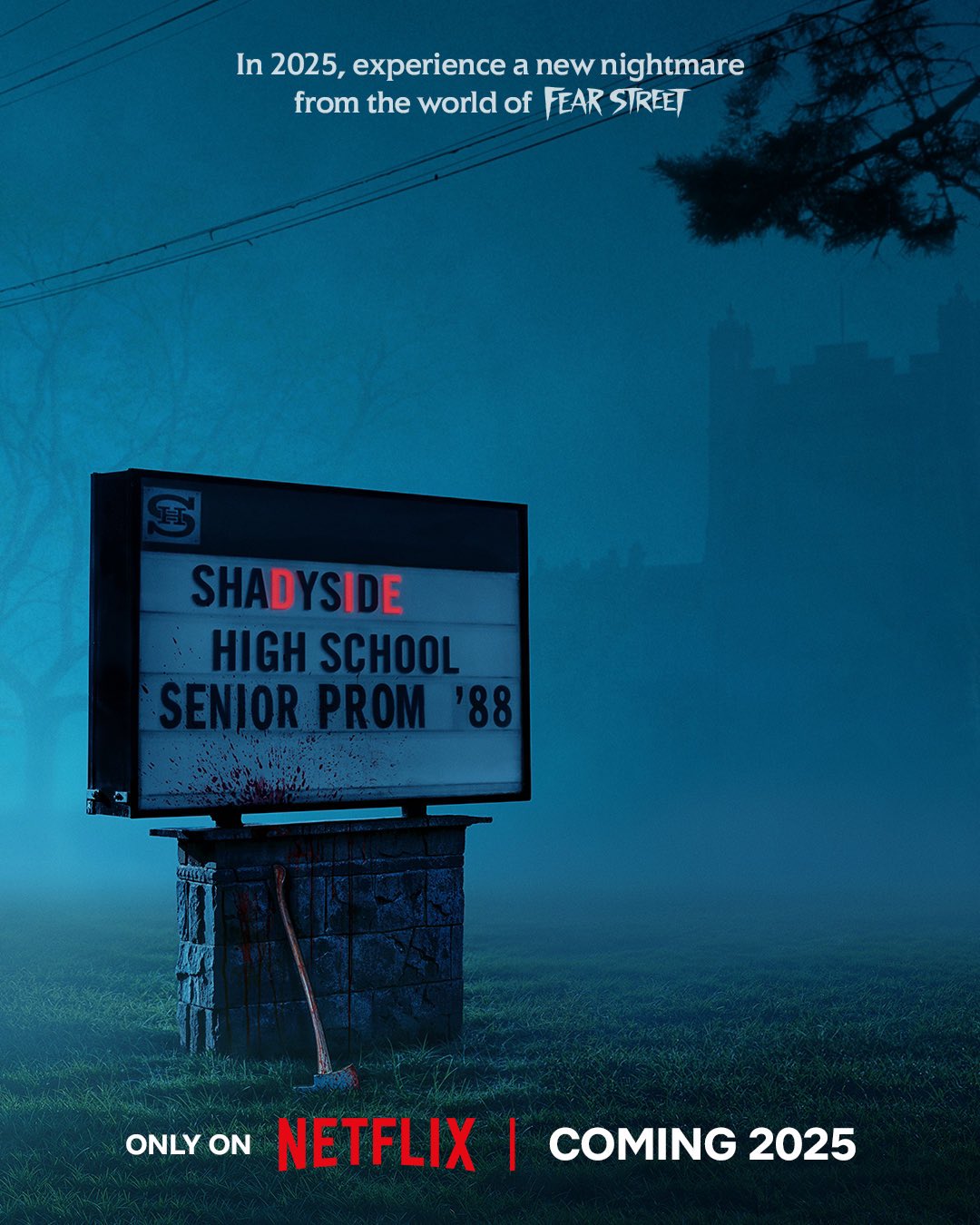 Cartaz do baile Shadyside High School em 2025.