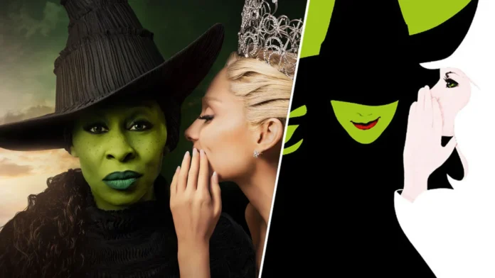 wicked poster cynthia erivo ariana grande broadway