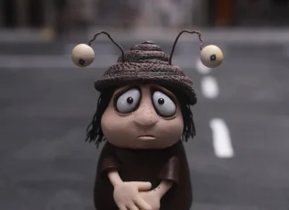 Mostra SP | Crítica – ‘Memórias de um Caracol’ é uma metáfora belíssima sobre as intempéries de uma vida comum Boneco animado com olhos arregalados e chapéu engraçado.