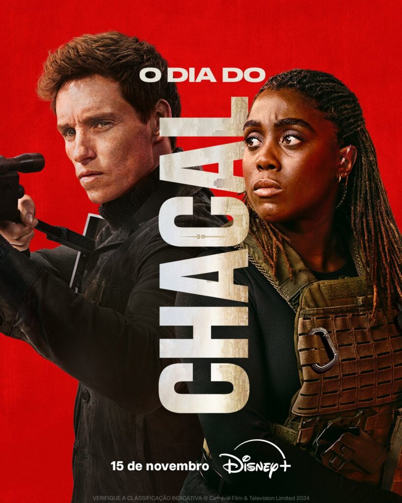 Cartaz do filme O Dia do Chacal, 2024.