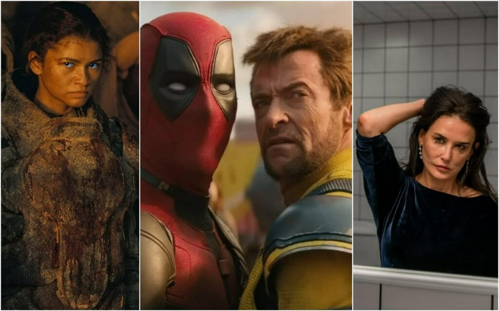 Filmes mais POPULARES de 2024,A Substância,Deadpool e Wolverine