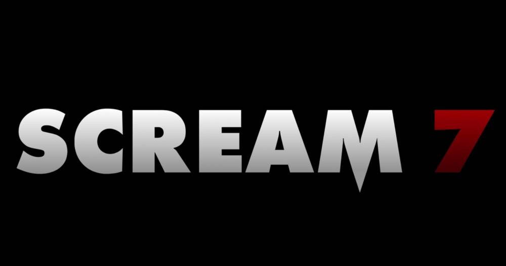 Logotipo Scream 7 em fundo preto