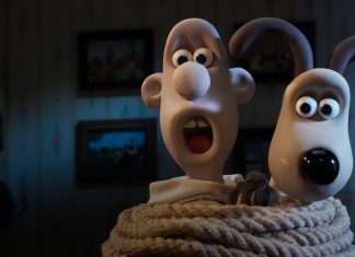 BAFTA 2025 | ‘Wallace & Gromit: Avengança’ conquista o prêmio de Melhor Filme Infantil/Familiar Wallace e Gromit amarrados e surpresos