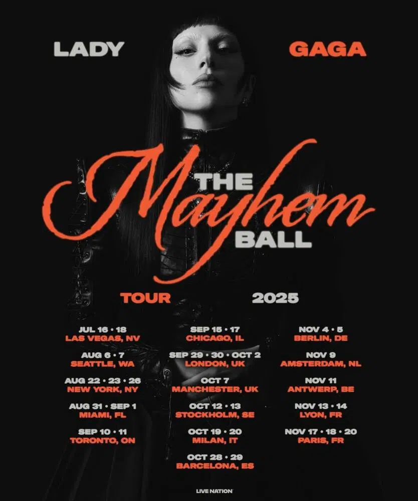 Lady Gaga anuncia as datas da turnê 'The Mayhem Ball'; Confira!