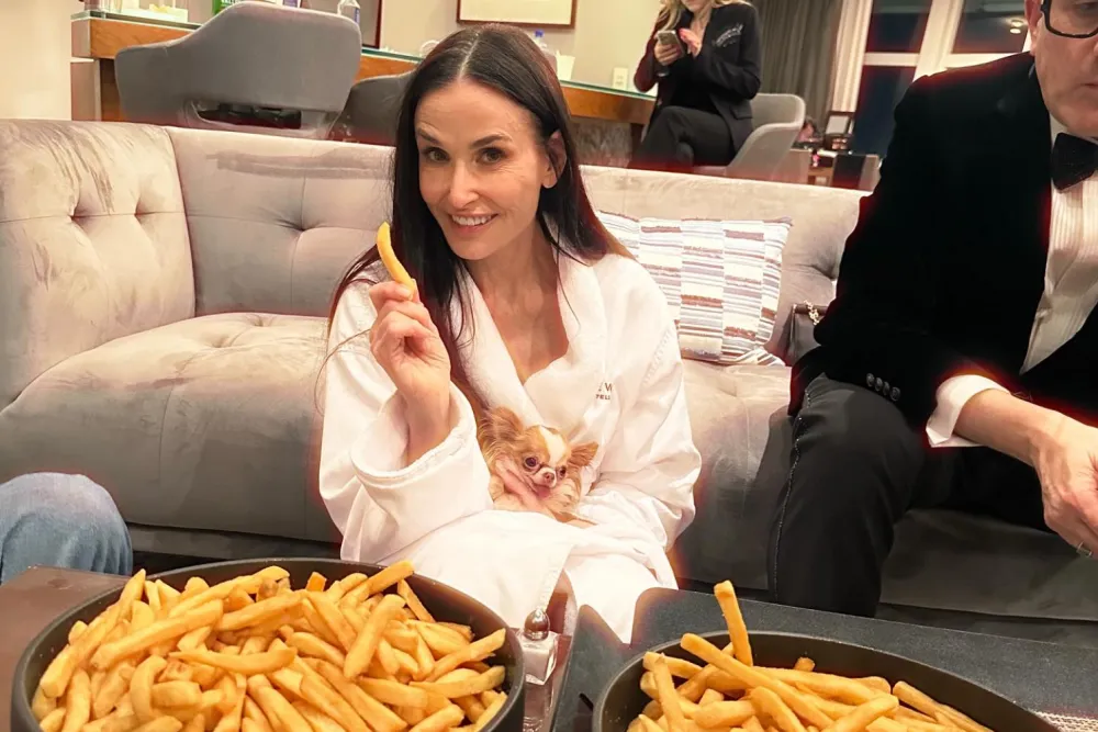 Demi Moore Oscar Loss French Fries