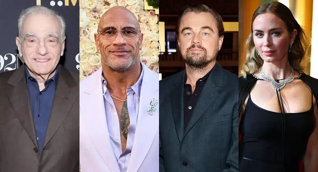 Martin-Scorsese-Dwayne-Johnson-Leonardo-DiCaprio-and-Emily-Blunt-Split-Getty-H-2025