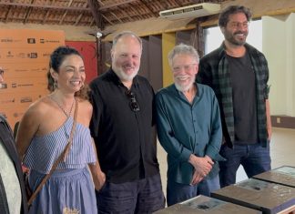 Thiago Lacerda, Claudia Ohana e mais celebridades são eternizados na “Calçada da Fama” do Bonito CineSUR