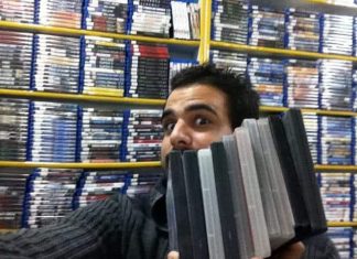Eu, no paraíso de todo cinéfilo!