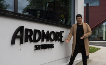 Chegando no Ardmore para o set visit