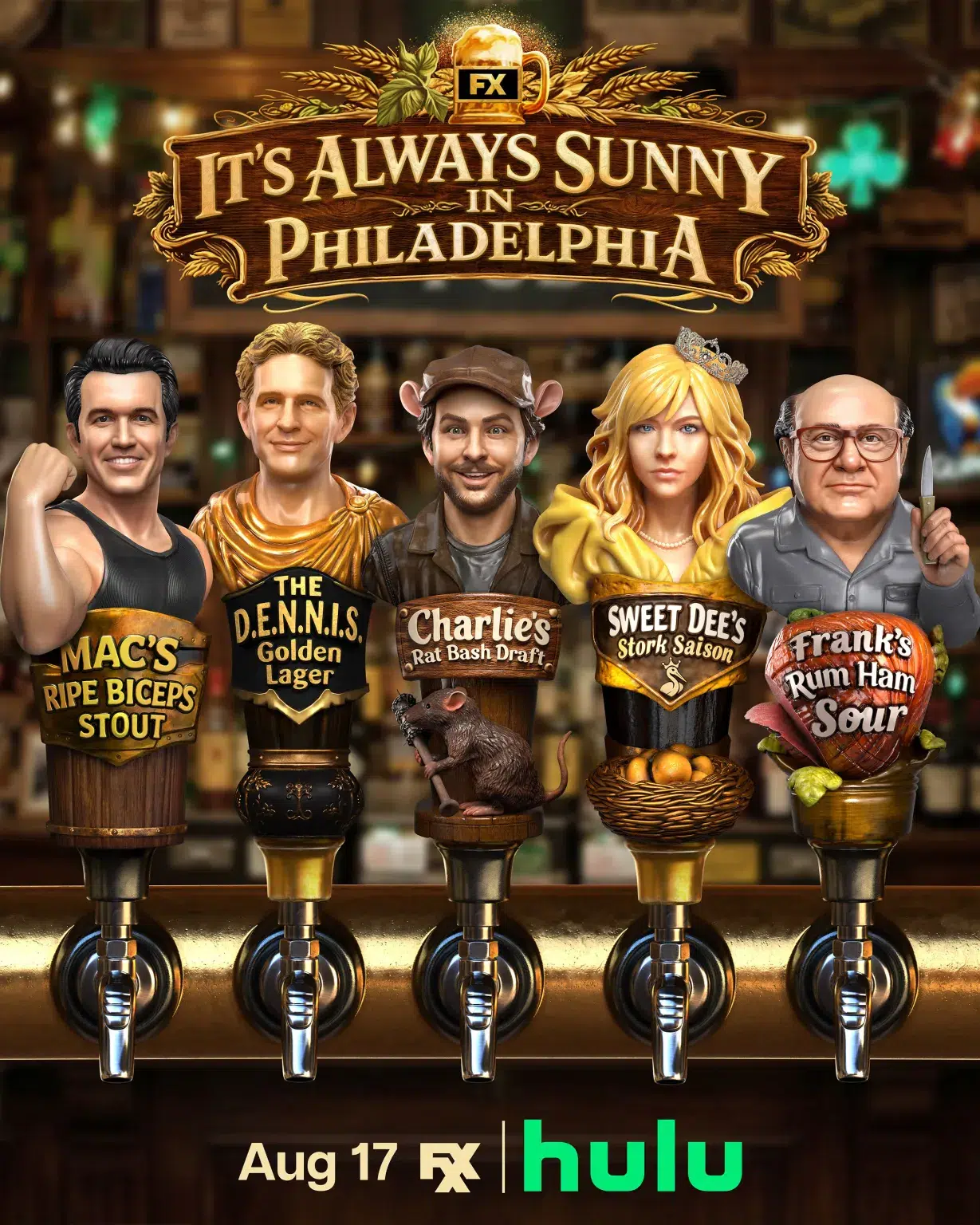 18ª temporada de 'It's Always Sunny in Philadelphia' ganha data de estreia; Confira o cartaz!