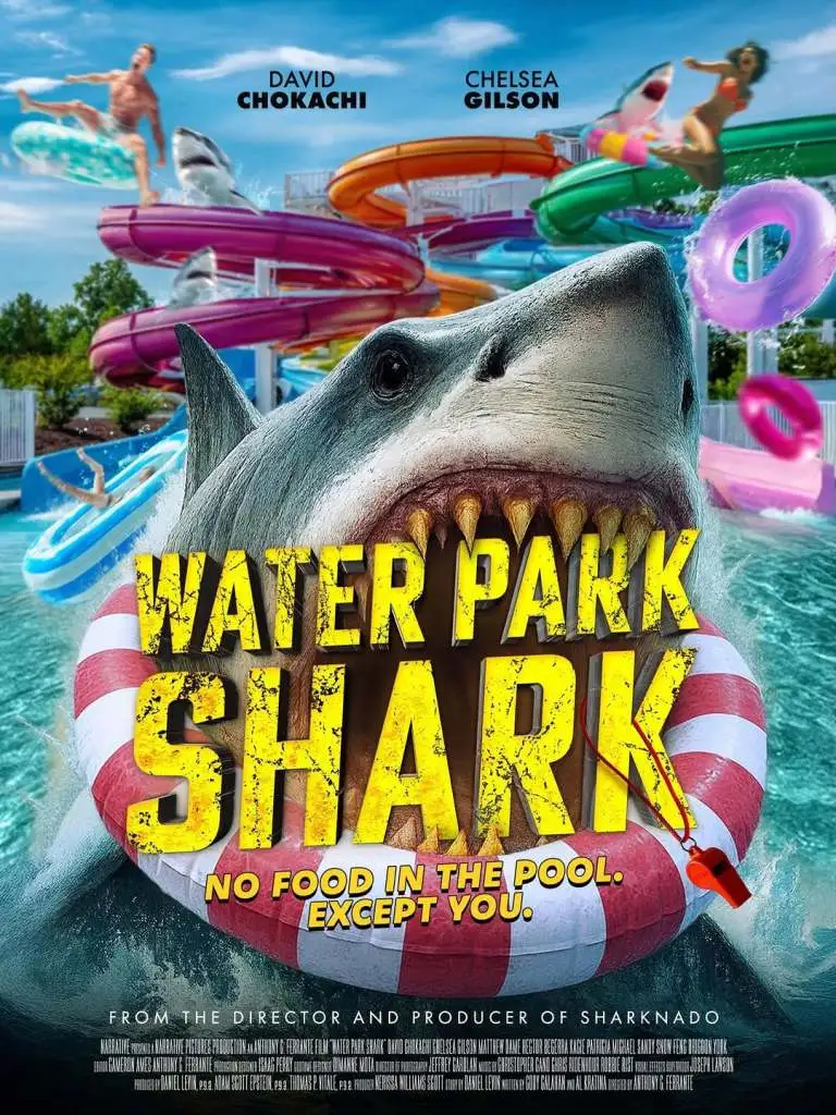 water park shark poster