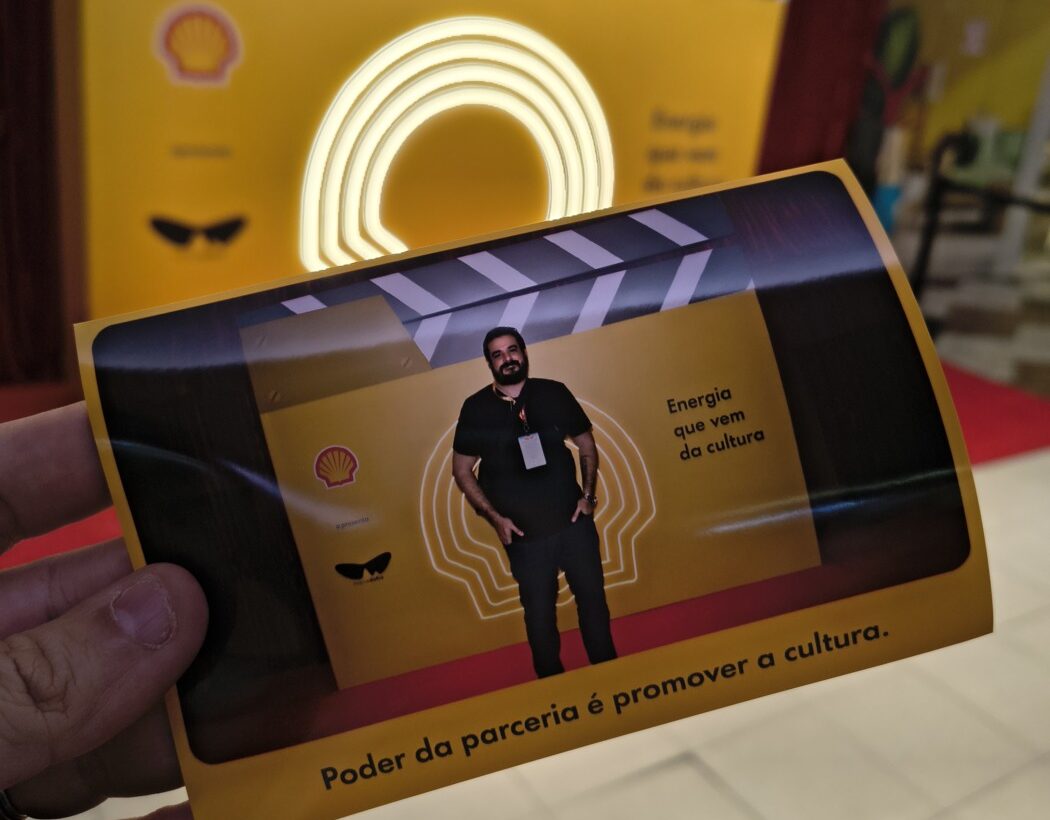 Uma foto que tirei em uma das ações promocionais do Festival do Rio 2026